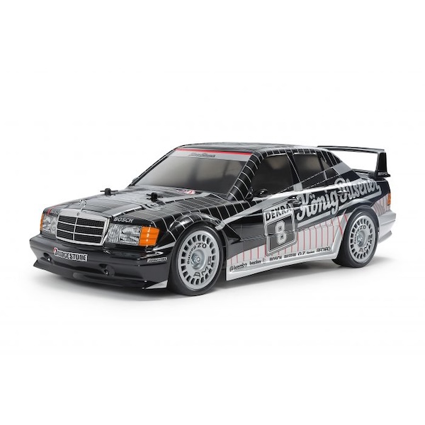 1/10 RC Mercedes 190 E 2.5-16 EVO II Black/Silverpaintet TT-02