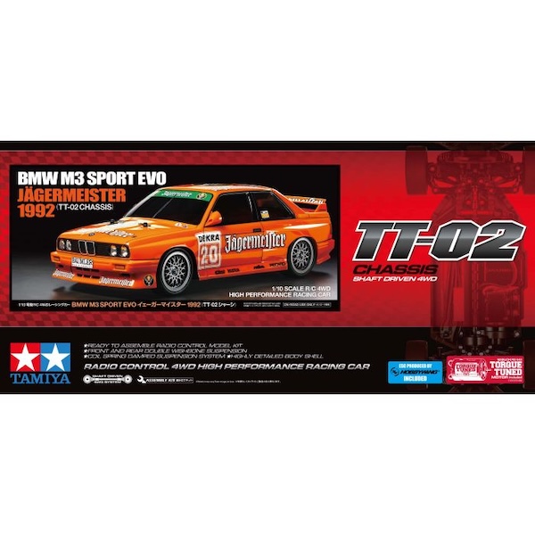 1/10 RC BMW M3 Sport EVO Jägermeister TT-02