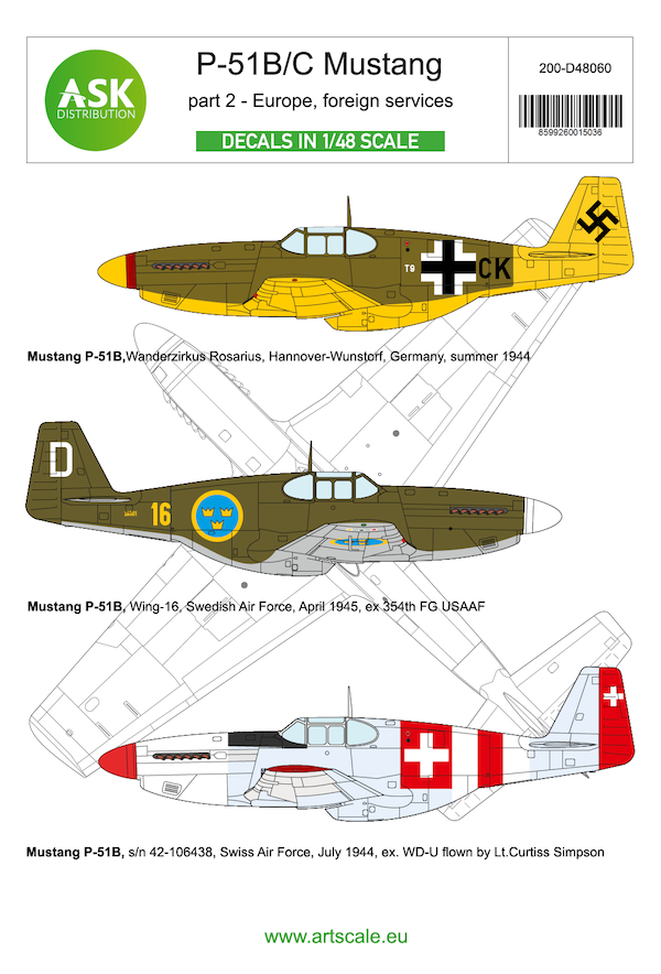 1/48 P-51B/C Mustang in Europe Swiss