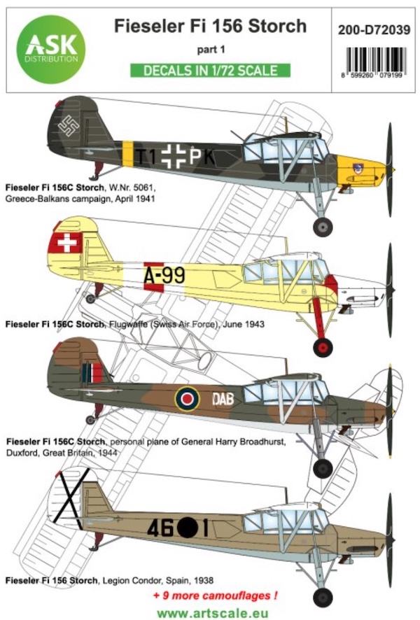 1/72 Fieseler  Fi156 Storch Swiss