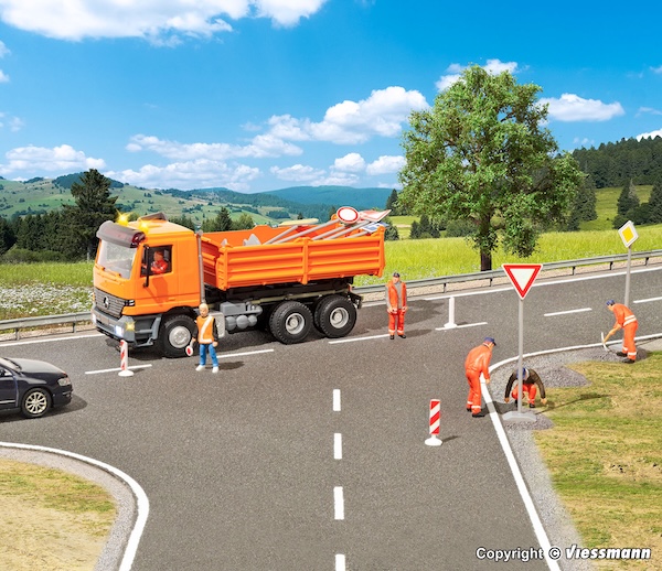 H0 Deko-Set Strassenschilder Bausatz