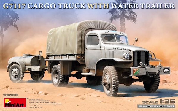 1/35 Cargo Truck  with Water Trailer