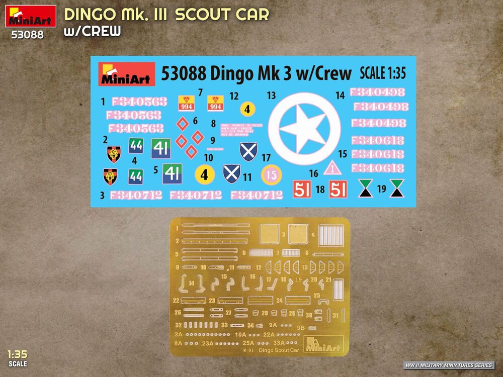 1/35 Dingo Mk III Scout Car  w/Crew