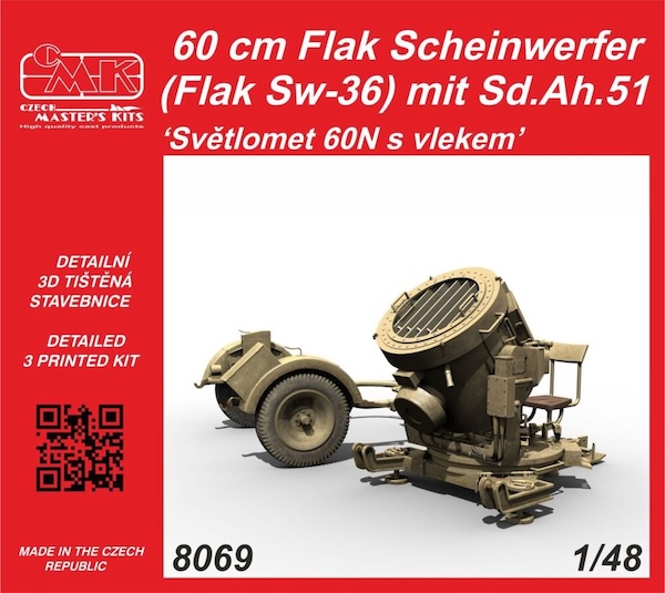 1/48 60cm Flak Scheinwerfer (Flak sw-36 mit Sd H.51)