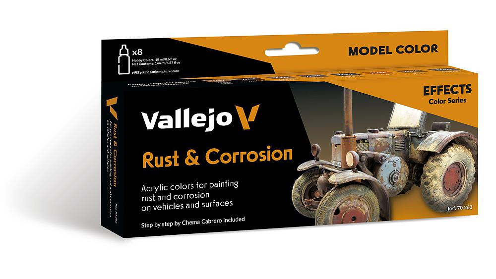 Farb-Set Rost und Korrosion, 8 x 18 ml 