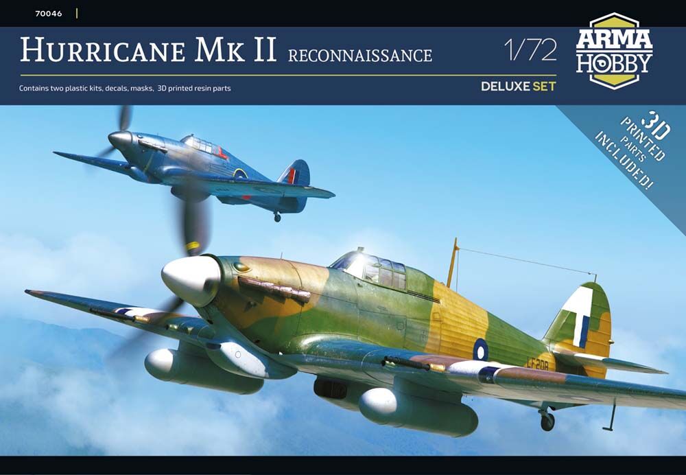 1/72 Hurricane Mk II Reconnaisance DeLuxe Set