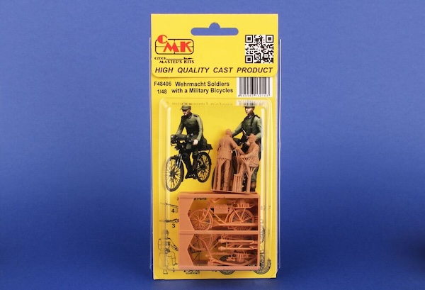 1/48 Wehrmacht Soldiers with Military Bicycles 