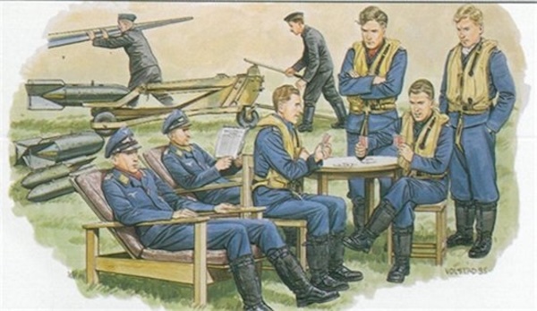 1/48 Luftwaffe Battle of Britain Ground Crew &amp; Equipment Set