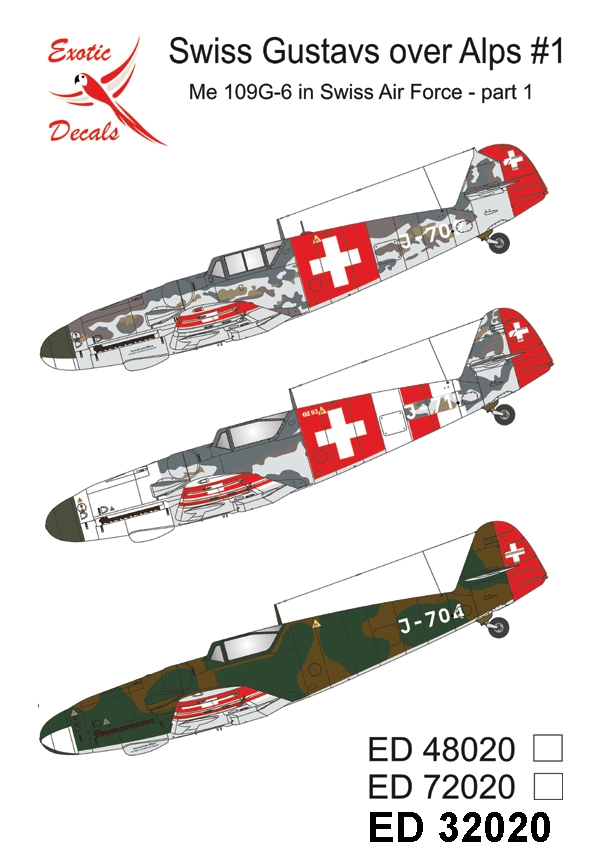 1/32 Swiss Gustavs over Alps #1-Messerschmitt Bf-109G-6 in Swiss Air Force, part1 