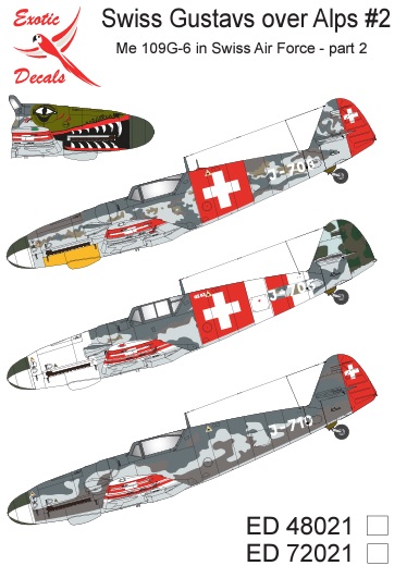 1/72 Swiss Gustavs over Alps #2-Messerschmitt Bf-109G-6 in Swiss Air Force, part 2