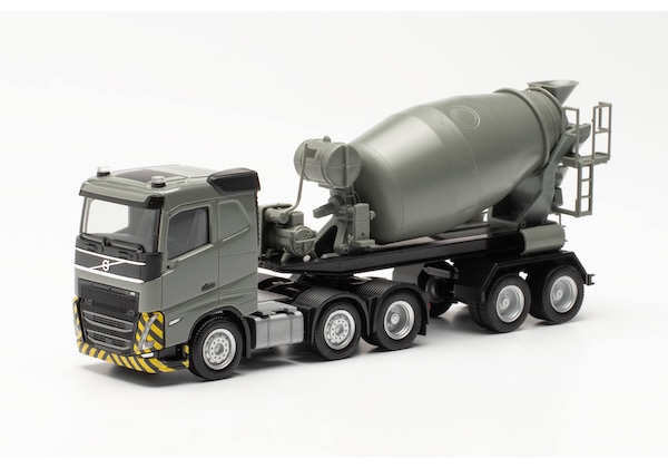 1/87 Volvo FH Flachdach 2020 (6x2) Betonmischer-Sattelzug, grau/gelb 