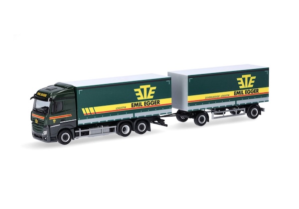 1/87 Mercedes-Benz Streamspace 2.5 Planen-Hängerzug "Emil Egger" (Schweiz/St. Gallen) 