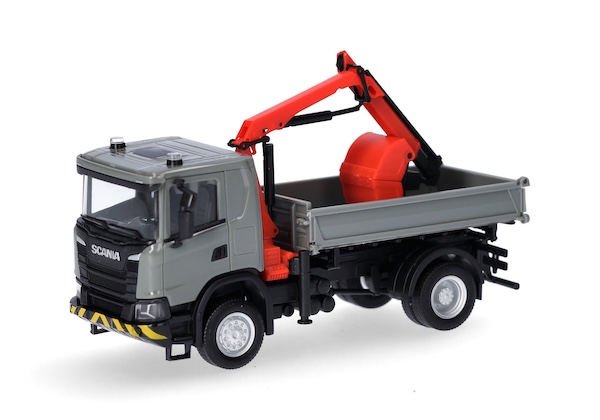 1/87 Scania XT17 3-Seitenkipper mit Ladekran