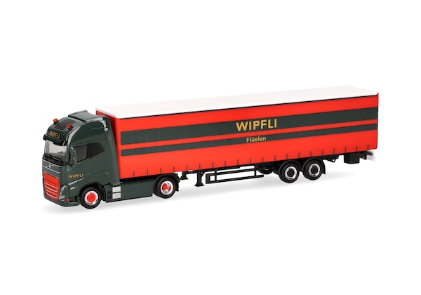1/87 Volvo FH GL XL Electric Gardinenplanen-Sattelzug "Wipfli" (Schweiz) 