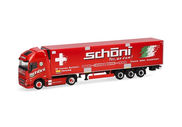 1/87 Volvo FH GL XL 2020 Electric Kühlkoffer-Sattelzug "Schöni" (Schweiz)