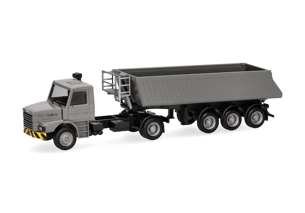 1/87 Scania Hauber Kipp-Sattelzug, grau/gelb