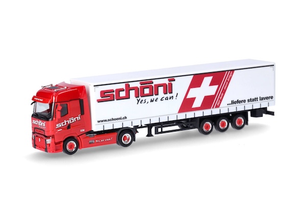 1/87 Renault T Gardinenplanen-Sattelzug "Schöni" (Schweiz) 