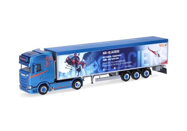 1/87 Scania CS 20 HD Schubboden-Sattelzug "Rüegsegger/Air Glacier" (Schweiz) 
