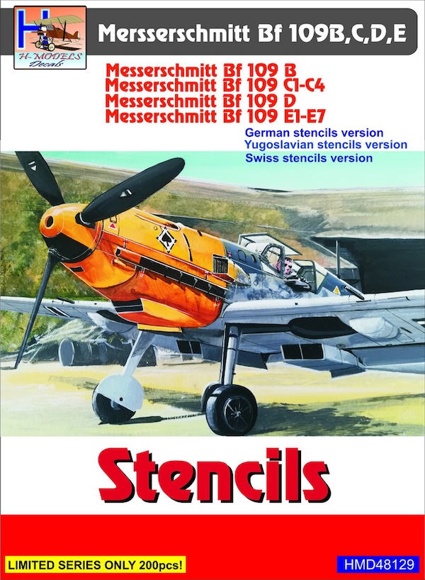 1/48 >Me109 Stencils Swiss