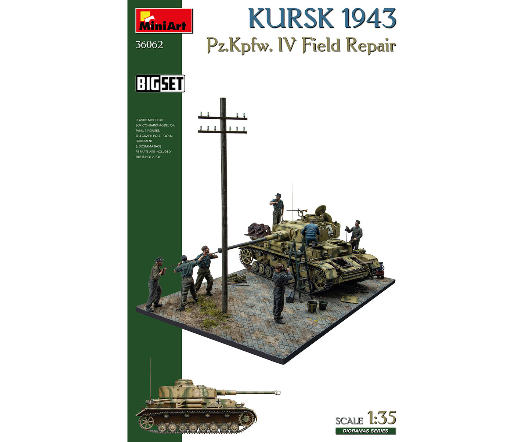 1/35 Kursk 1943 Pz Kpw.IV G Fieldrepair Big Set