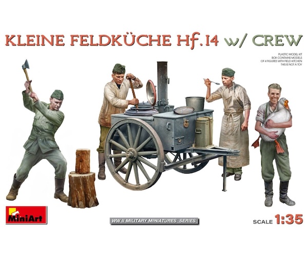 1:35 Kleine Feldküche Hf.14 mit Crew