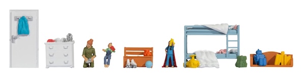 H0 Figuren Themenwelt Kinderzimmer