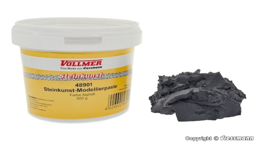 Steinkunst, Modellierpaste Asphalt