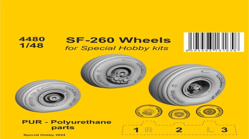 1/48 SF 260 Wheels f&amp;#252;r Special Hobby