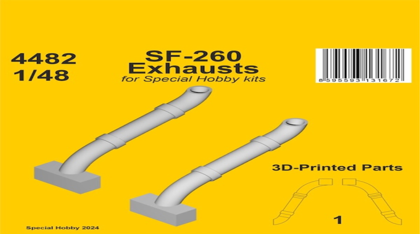 1/48 SF 260 Exhaust f&amp;#252;r Special Hobby