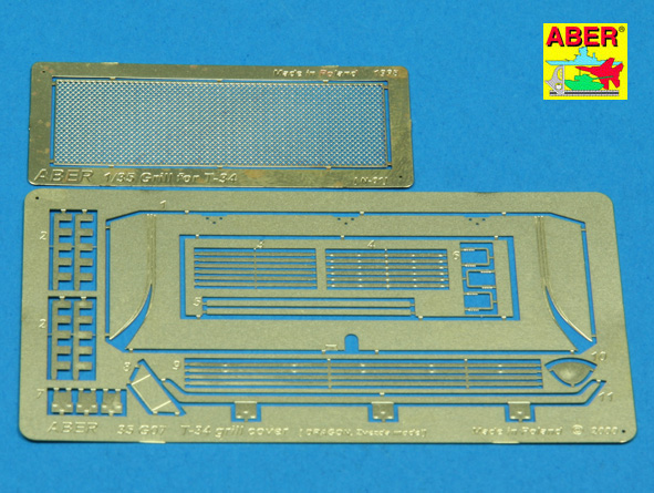 1/35 T-34 grill cover