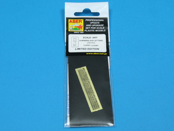 Letters &amp;amp; Numbers (1 mm high)