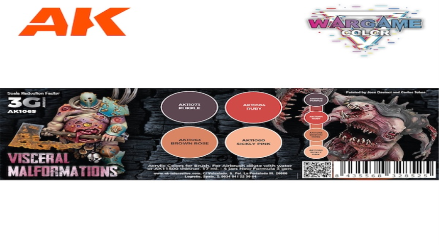 WARGAME COLOR SET. Visceral Malformations