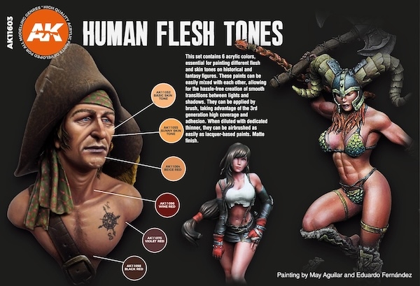 HUMAN FLESH TONES  Set