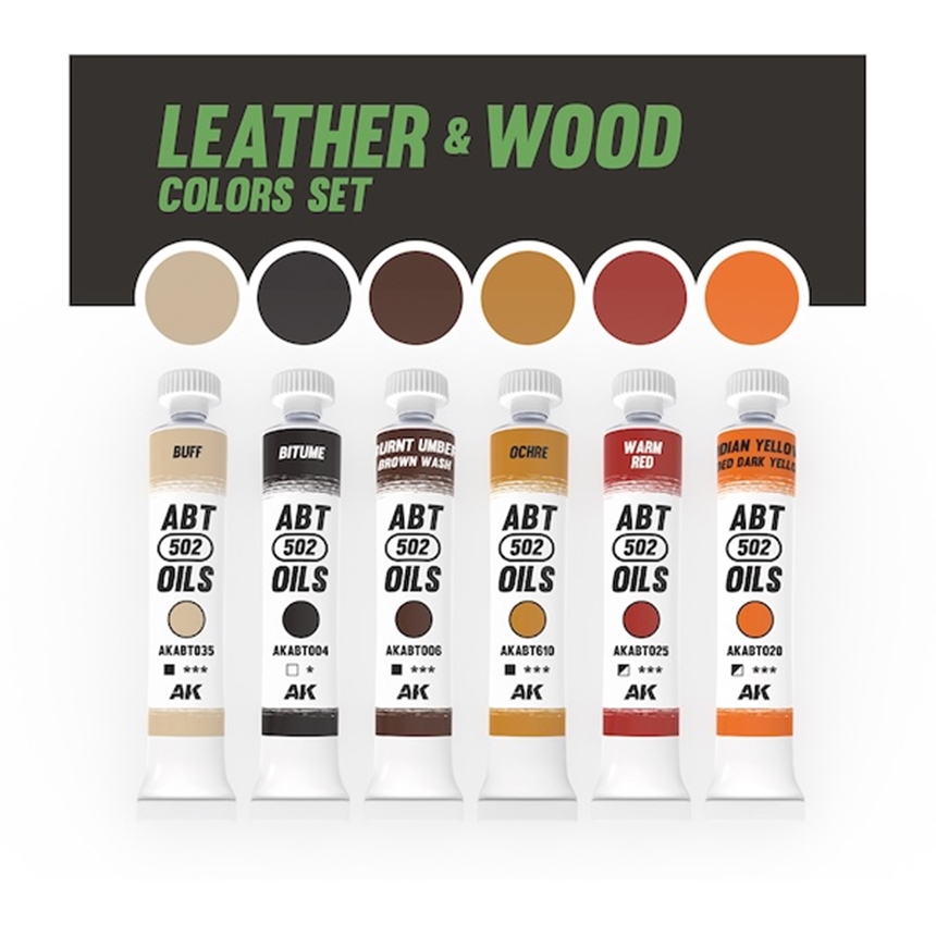 Leather and Wood Set