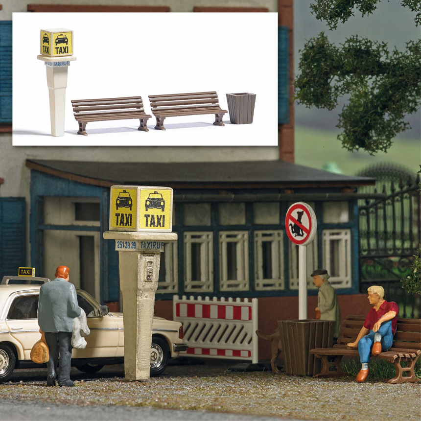 H0 M-Set: Taxisäule BRD H0