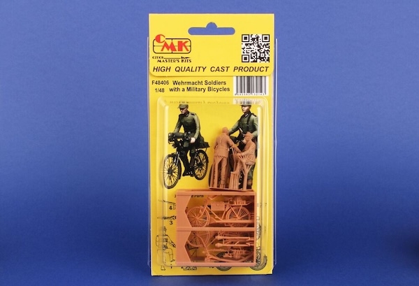 1/48 Wehrmacht Soldiers with Military Bicycles 
