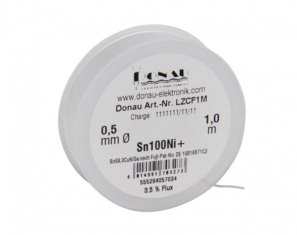Lötzinn Clear 1m   /  d 0.5mm Sn100NI+