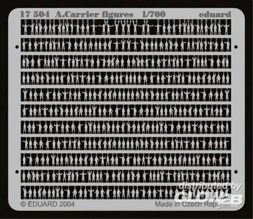 1/700Flugzeugträger Figuren bemalt Fotoätzsatz