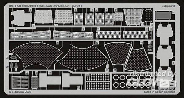 1/35CH-47D Chinook exterior für Trumpeteri Bausatz