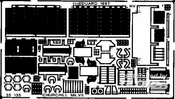 1/35Churchill Mk.VII Detailbausatz Au&amp;#223;en