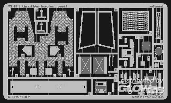 1/35Ford FAT-2 Quad Gun Tractor Foto&amp;#228;tzsatz