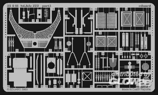 1/35Sd.Kfz 222 für Tamiya Bausätze 35270/35051