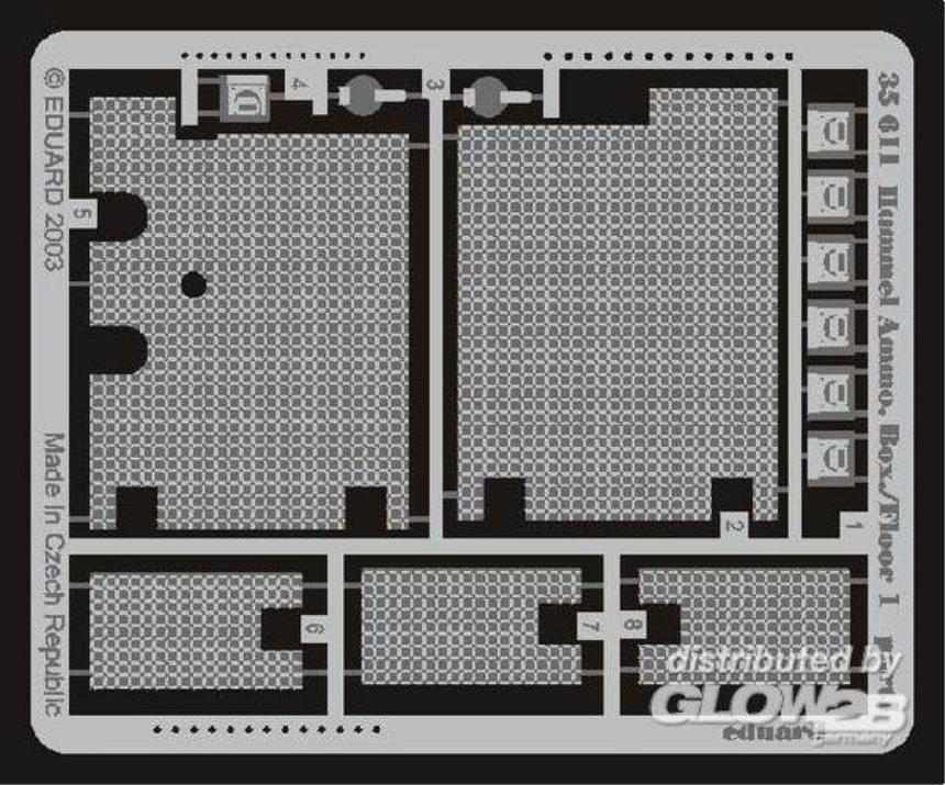 1/35Hummel Frühe Version Kiste Bodenplatte 1 Fotoätzsatz