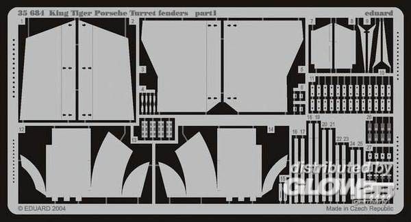 1/35Sd.Kfz. 182 K&amp;#246;nigstiger Porsche Turm Foto&amp;#228;tzsatz