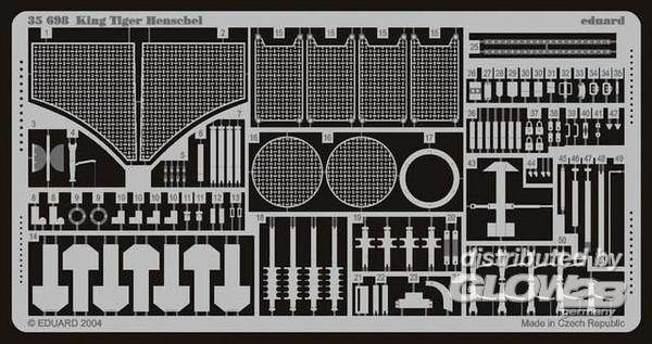 1/35SdKfz. 182 Königstiger mit Henschelturm Fotoätzsatz