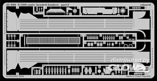 1/35T-70M early bended fenders F&amp;#252;r MiniArt Bausatz