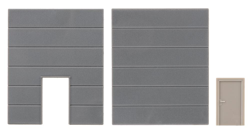 H0 1 Geschl.Wandelement, 1Wandelement m.Tür, Goldbeck