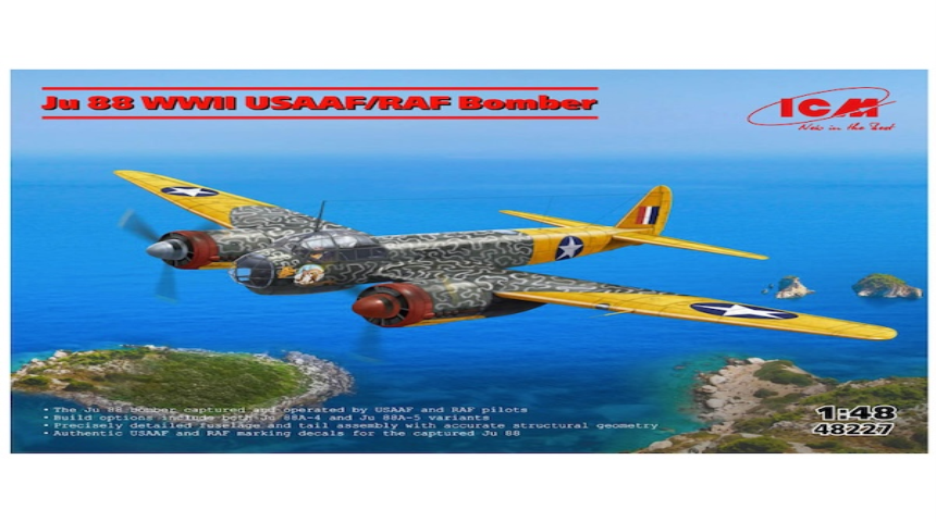 1/48 Ju-88 WWII USAAF/RAF Bomber