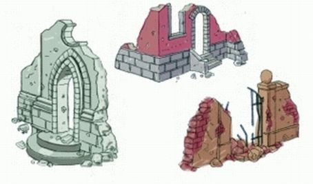 1/72 Mauern und Ruinen mit Zubeh&amp;#246;r