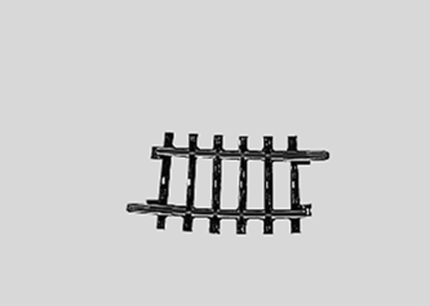 H0 Gleis geb. r360 mm.7 Gr.30'